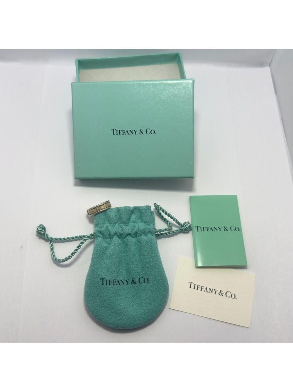 Tiffany & Co. Roman numeral ring Blue Box with Pouch and Booklet